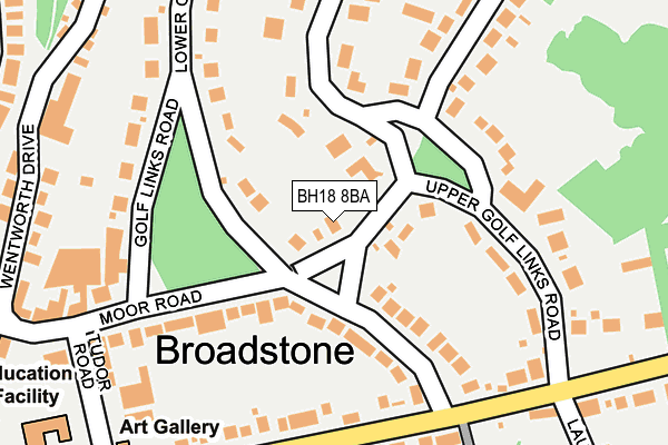 BH18 8BA map - OS OpenMap – Local (Ordnance Survey)