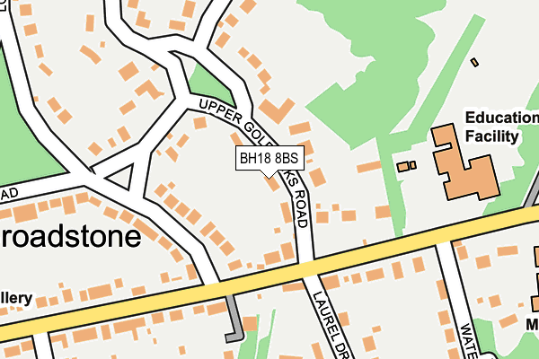 BH18 8BS map - OS OpenMap – Local (Ordnance Survey)
