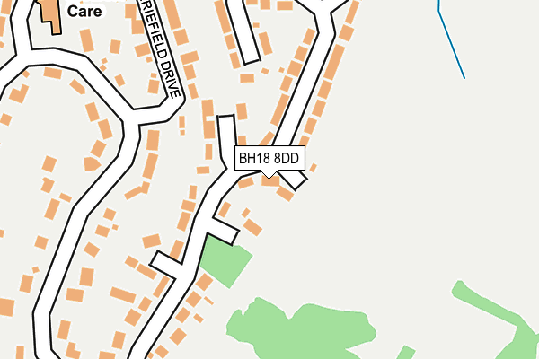 BH18 8DD map - OS OpenMap – Local (Ordnance Survey)