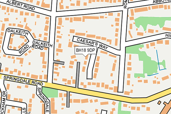 BH18 9DP map - OS OpenMap – Local (Ordnance Survey)