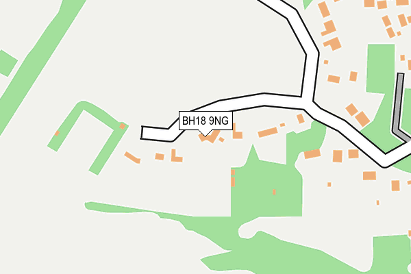BH18 9NG map - OS OpenMap – Local (Ordnance Survey)