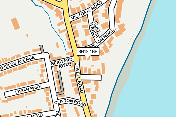 BH19 1BP map - OS OpenMap – Local (Ordnance Survey)