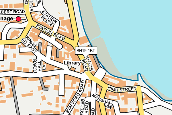 Map of THE LOFT COMMUNITY CENTRE SWANAGE CIC at local scale