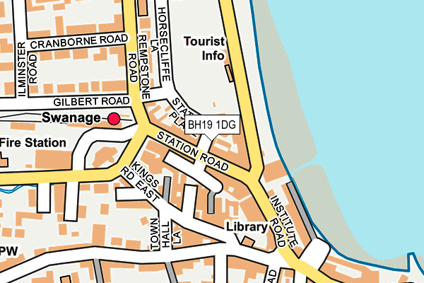 BH19 1DG map - OS OpenMap – Local (Ordnance Survey)