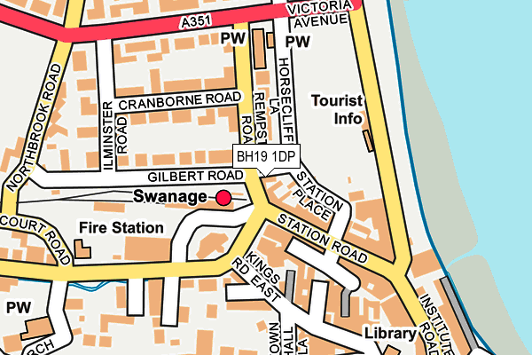 BH19 1DP map - OS OpenMap – Local (Ordnance Survey)
