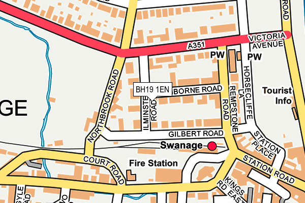 BH19 1EN map - OS OpenMap – Local (Ordnance Survey)