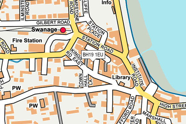 BH19 1EU map - OS OpenMap – Local (Ordnance Survey)