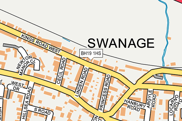 Map of H AND J SWANAGE LTD at local scale