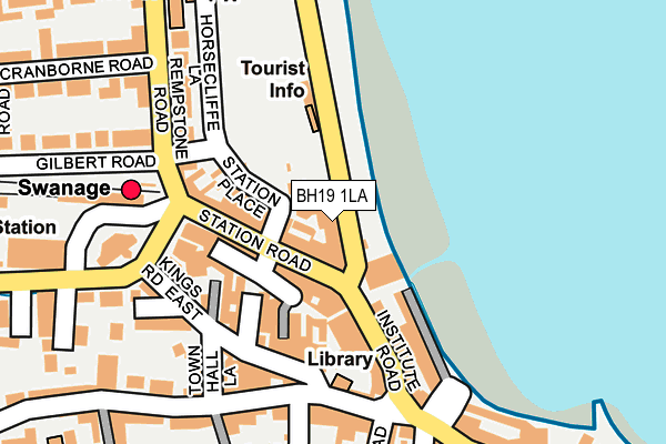 BH19 1LA map - OS OpenMap – Local (Ordnance Survey)