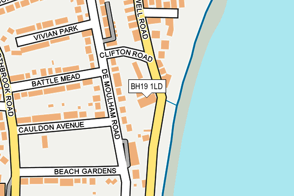 BH19 1LD map - OS OpenMap – Local (Ordnance Survey)