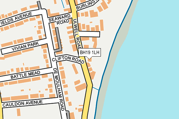 BH19 1LH map - OS OpenMap – Local (Ordnance Survey)