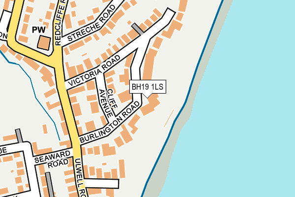 BH19 1LS map - OS OpenMap – Local (Ordnance Survey)