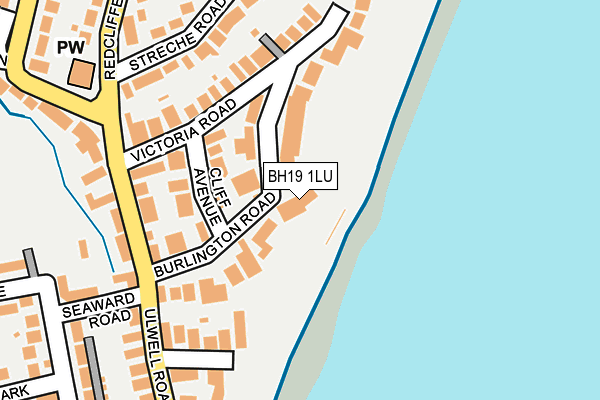 BH19 1LU map - OS OpenMap – Local (Ordnance Survey)