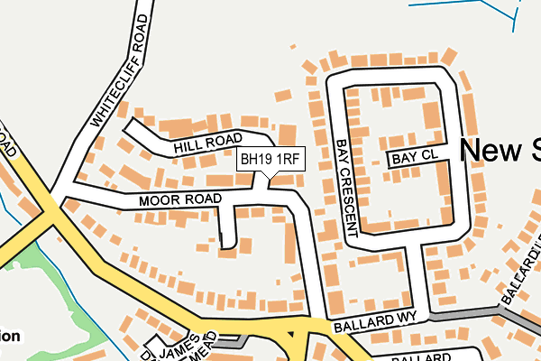 BH19 1RF map - OS OpenMap – Local (Ordnance Survey)