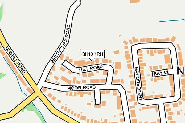 BH19 1RH map - OS OpenMap – Local (Ordnance Survey)