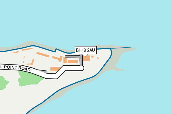BH19 2AU map - OS OpenMap – Local (Ordnance Survey)