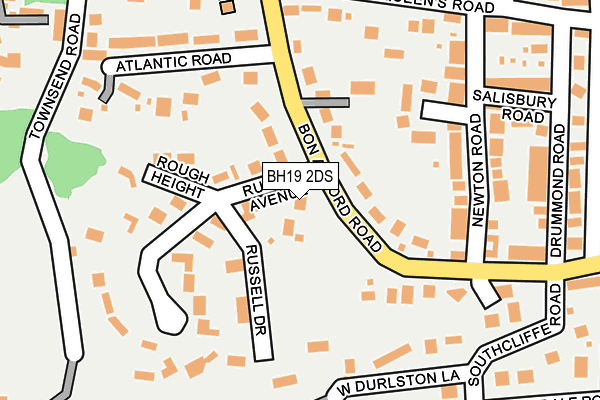 BH19 2DS map - OS OpenMap – Local (Ordnance Survey)