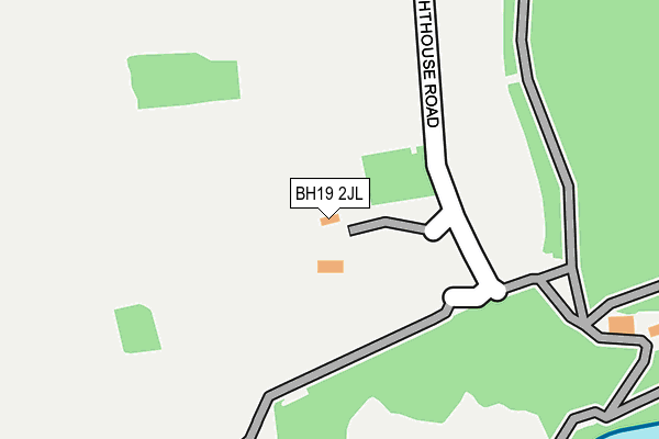 BH19 2JL map - OS OpenMap – Local (Ordnance Survey)