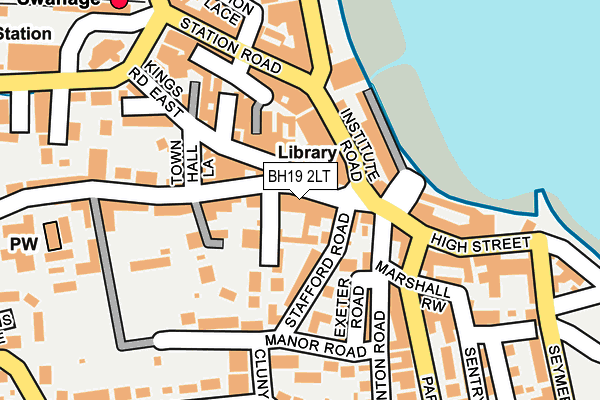 BH19 2LT map - OS OpenMap – Local (Ordnance Survey)