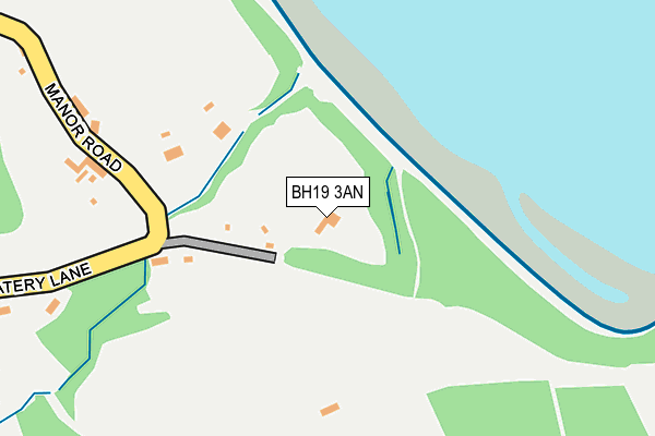 BH19 3AN map - OS OpenMap – Local (Ordnance Survey)
