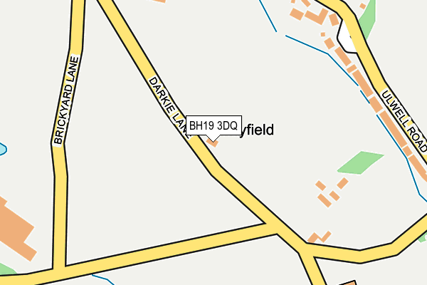BH19 3DQ map - OS OpenMap – Local (Ordnance Survey)