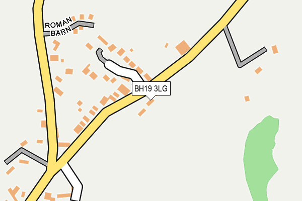 BH19 3LG map - OS OpenMap – Local (Ordnance Survey)
