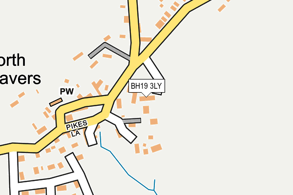 BH19 3LY map - OS OpenMap – Local (Ordnance Survey)