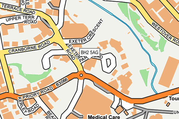 BH2 5AG map - OS OpenMap – Local (Ordnance Survey)