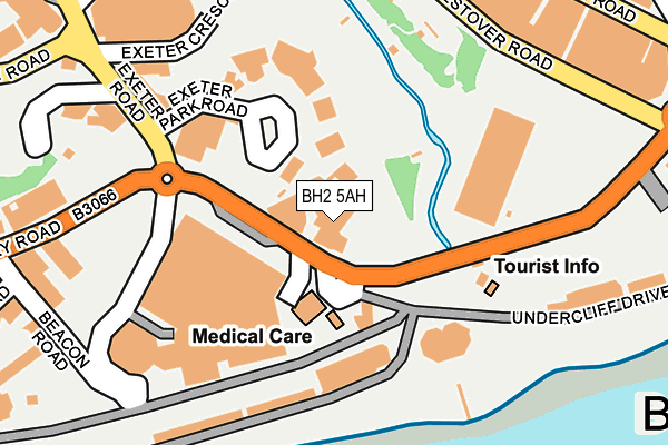 BH2 5AH map - OS OpenMap – Local (Ordnance Survey)