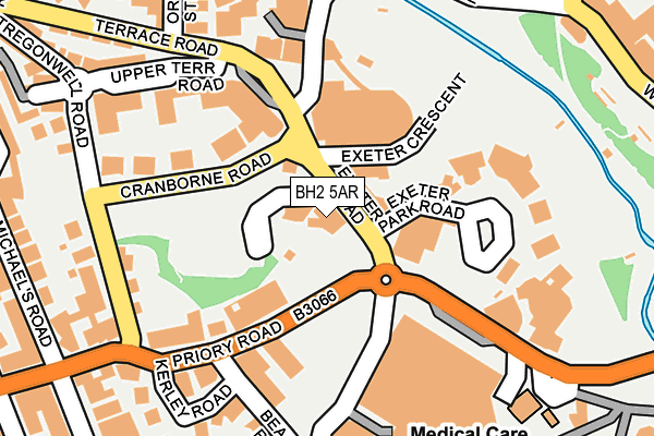 BH2 5AR map - OS OpenMap – Local (Ordnance Survey)