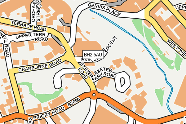 BH2 5AU map - OS OpenMap – Local (Ordnance Survey)