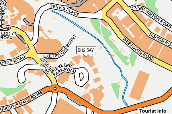BH2 5AY map - OS OpenMap – Local (Ordnance Survey)