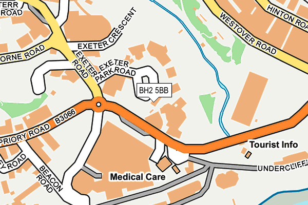 BH2 5BB map - OS OpenMap – Local (Ordnance Survey)