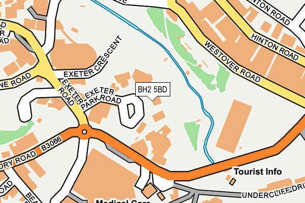 BH2 5BD map - OS OpenMap – Local (Ordnance Survey)