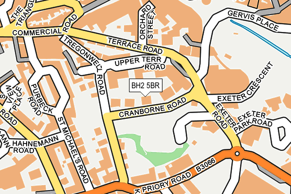 BH2 5BR map - OS OpenMap – Local (Ordnance Survey)