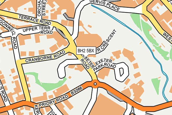 BH2 5BX map - OS OpenMap – Local (Ordnance Survey)