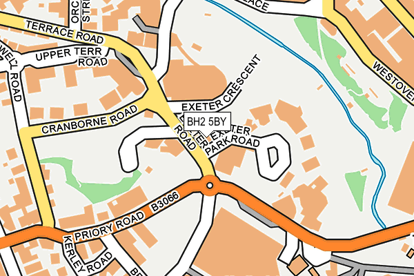 BH2 5BY map - OS OpenMap – Local (Ordnance Survey)