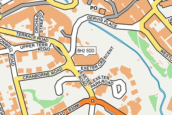 BH2 5DD map - OS OpenMap – Local (Ordnance Survey)