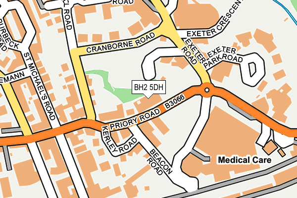 BH2 5DH map - OS OpenMap – Local (Ordnance Survey)