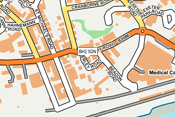 BH2 5DN map - OS OpenMap – Local (Ordnance Survey)