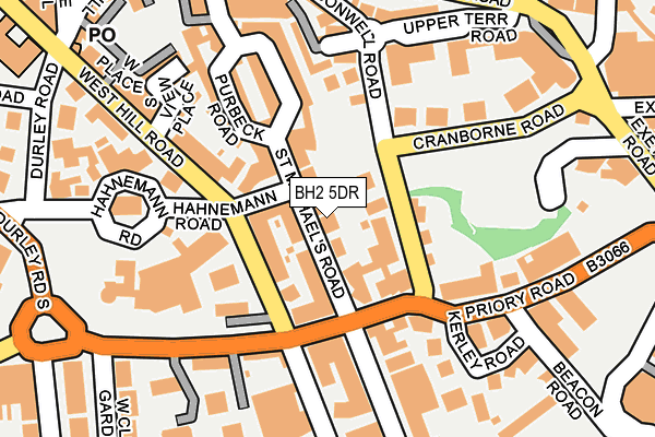 BH2 5DR map - OS OpenMap – Local (Ordnance Survey)