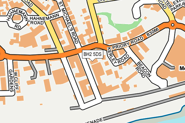 BH2 5DS map - OS OpenMap – Local (Ordnance Survey)