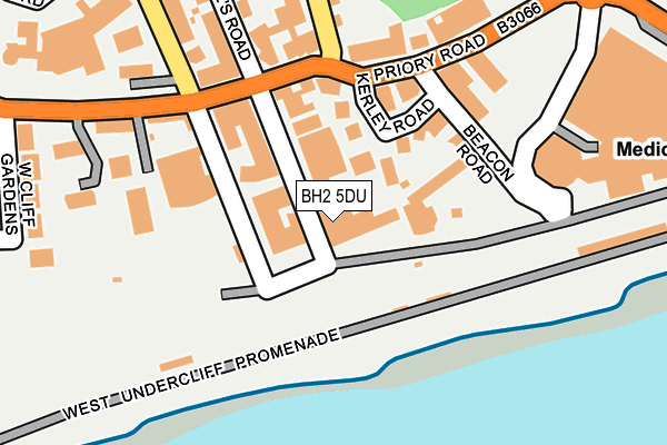 BH2 5DU map - OS OpenMap – Local (Ordnance Survey)
