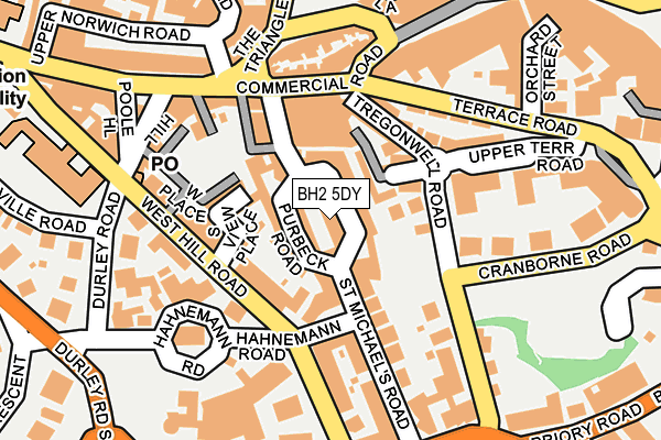 BH2 5DY map - OS OpenMap – Local (Ordnance Survey)