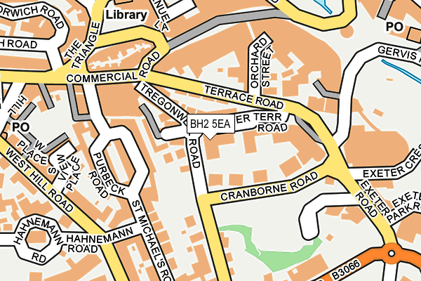 BH2 5EA map - OS OpenMap – Local (Ordnance Survey)