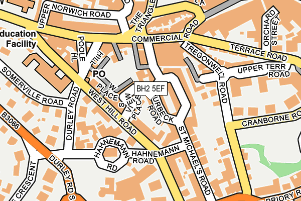 BH2 5EF map - OS OpenMap – Local (Ordnance Survey)