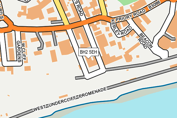 BH2 5EH map - OS OpenMap – Local (Ordnance Survey)