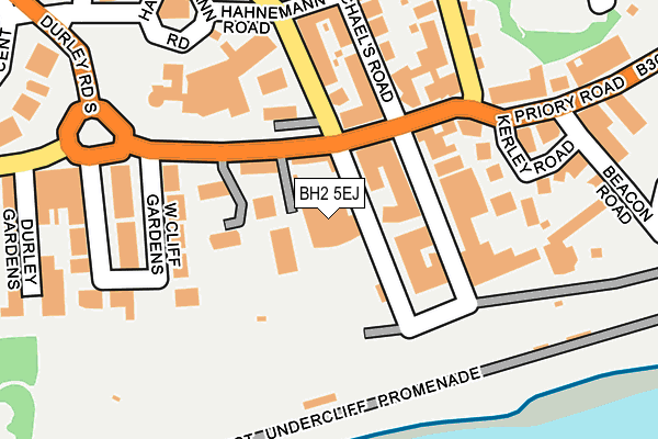 BH2 5EJ map - OS OpenMap – Local (Ordnance Survey)
