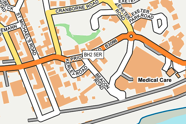 BH2 5ER map - OS OpenMap – Local (Ordnance Survey)