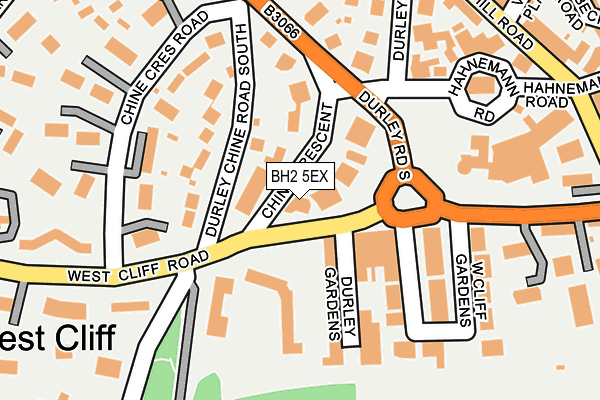 BH2 5EX map - OS OpenMap – Local (Ordnance Survey)